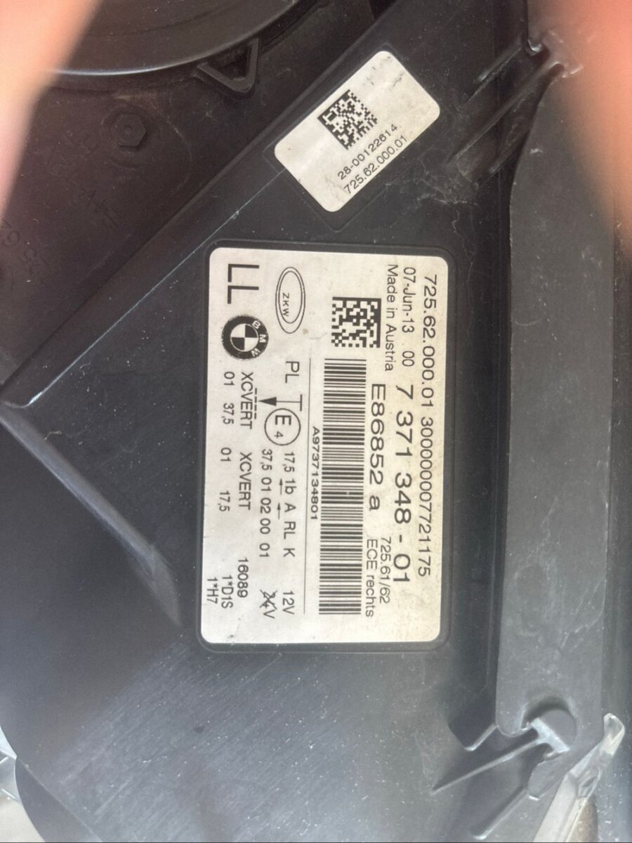 BMW Series 7 F01 F02 F03 F04 2016 7371348 7351084 Фара 7379674