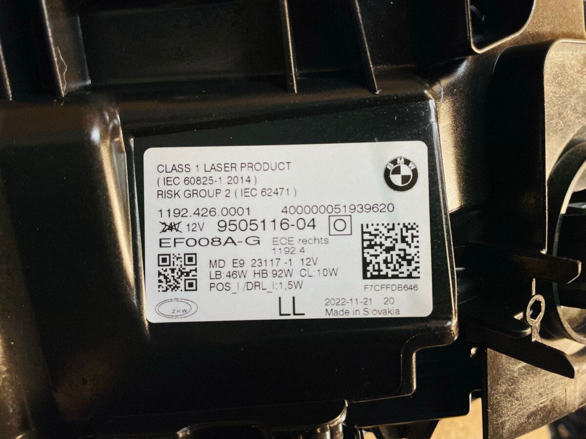 BMW Series 4 M4 G82 G83 2020 9505116 11924260001 Фара F3328 — изображение 5