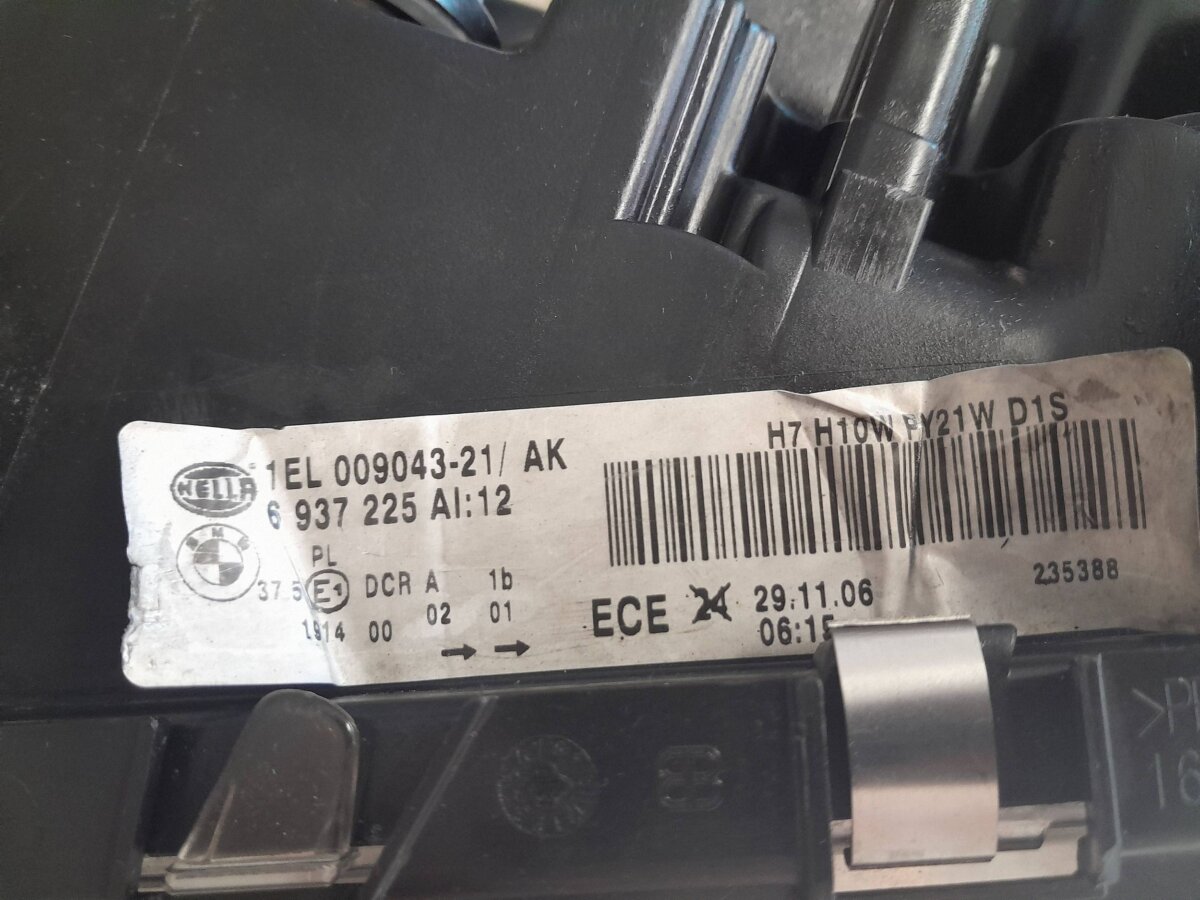 Фара BMW Series 7 E65 E66 2007 6937225 F099 1EL00904321 — изображение 6