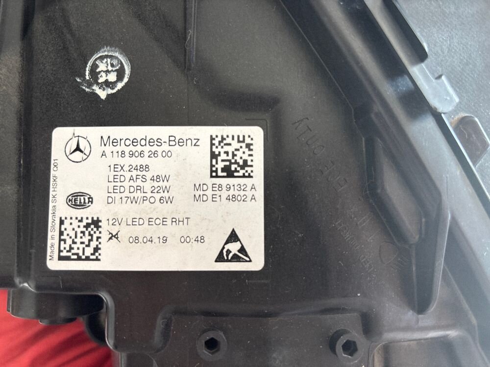 Mercedes CLA-class C118 X118 2018 Фара A1189062600