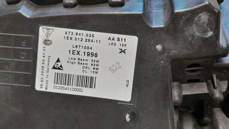 Фара Porsche Panamera 2019 973941035 F1566 1EX01225411 L971004 1EX1990 — изображение 6