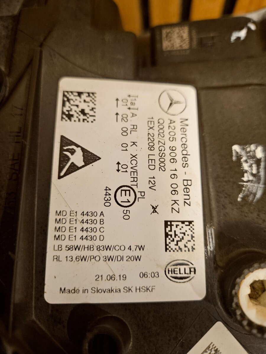 Фара Mercedes-Benz C-class, AMG C W205 2021 A2059061606 F3184 — изображение 4