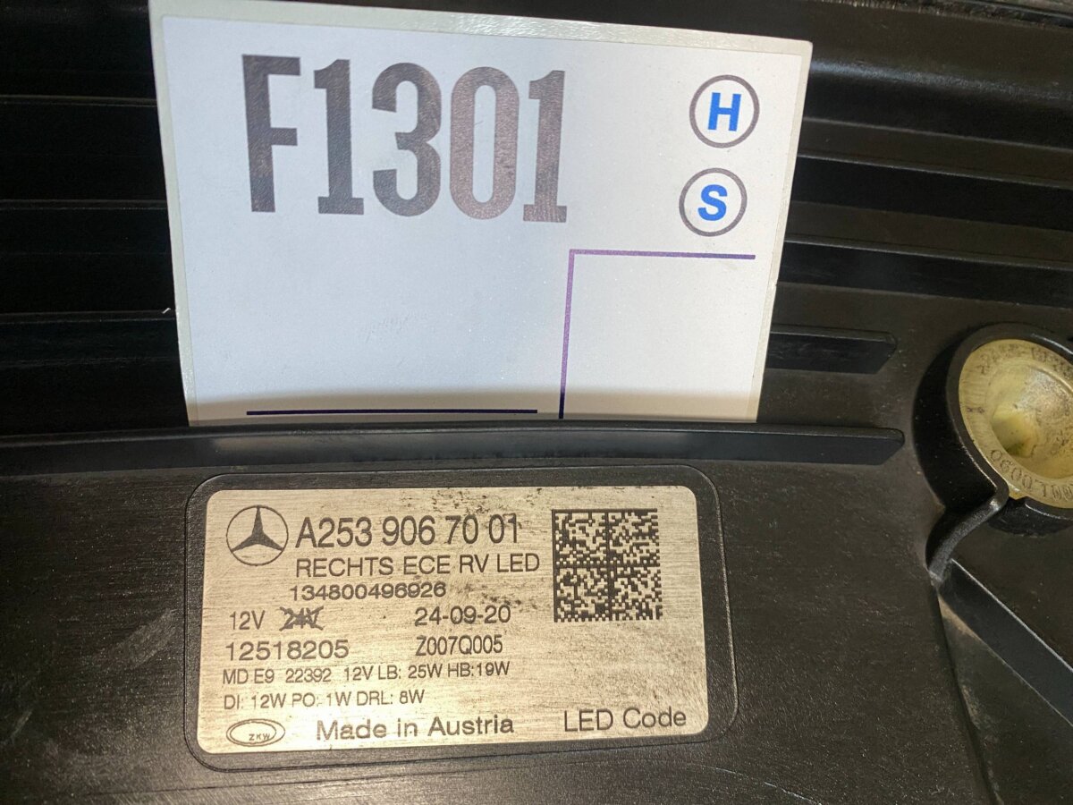 Фара Mercedes-Benz GLC-class GLC X253 C253 2020 A2539067001 F1301 12518205 134800496926 — изображение 4