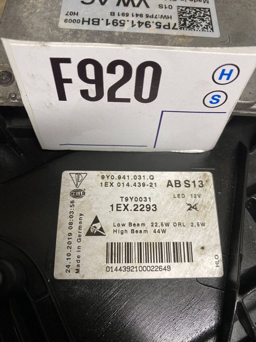 Фара Porsche Cayenne 2019 9Y0941031Q F920 1EX01443921 — изображение 4