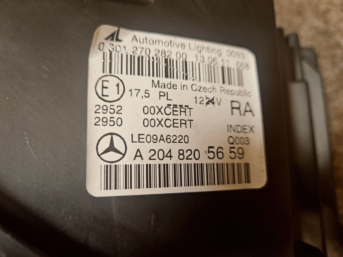 Фара Mercedes-Benz C-class, AMG C W204 2013 A2048205659 F3276 — изображение 4