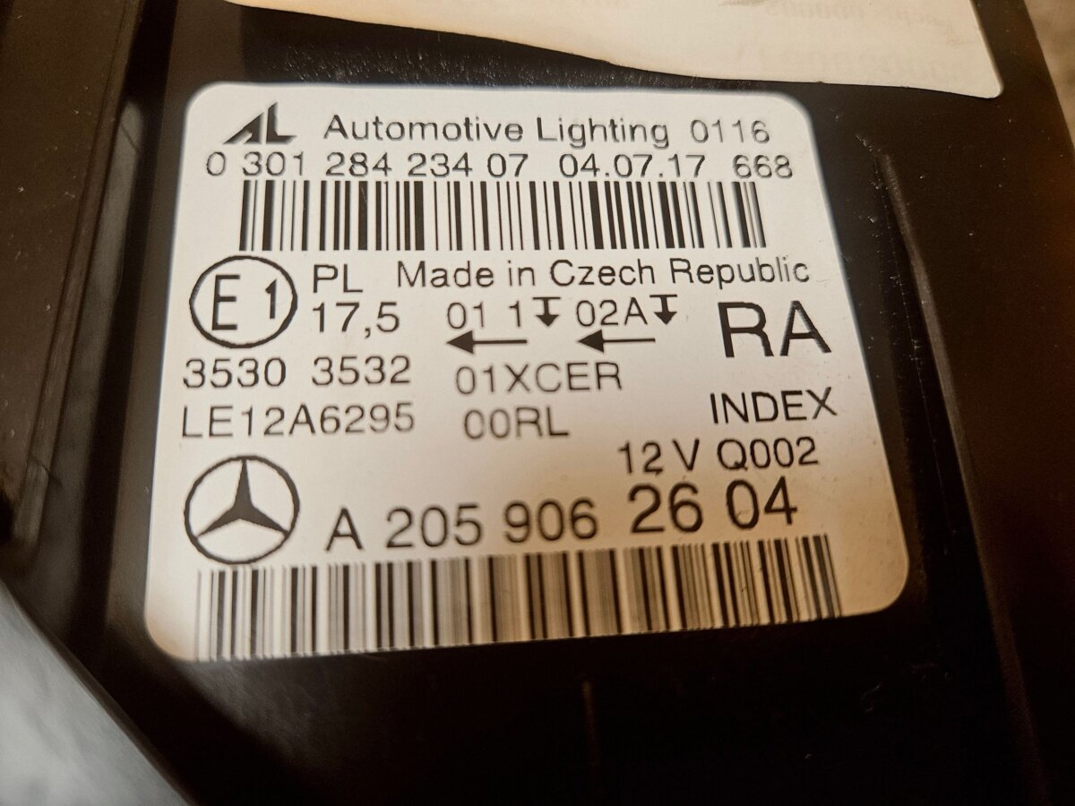 Mercedes C-class, AMG C W205 2018 A2059062604 Фара F3440 — изображение 5