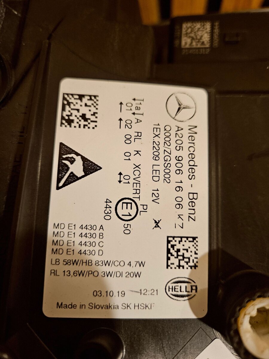 Фара Mercedes-Benz C-class, AMG C W205 2021 A2059061606 F3183 — изображение 4