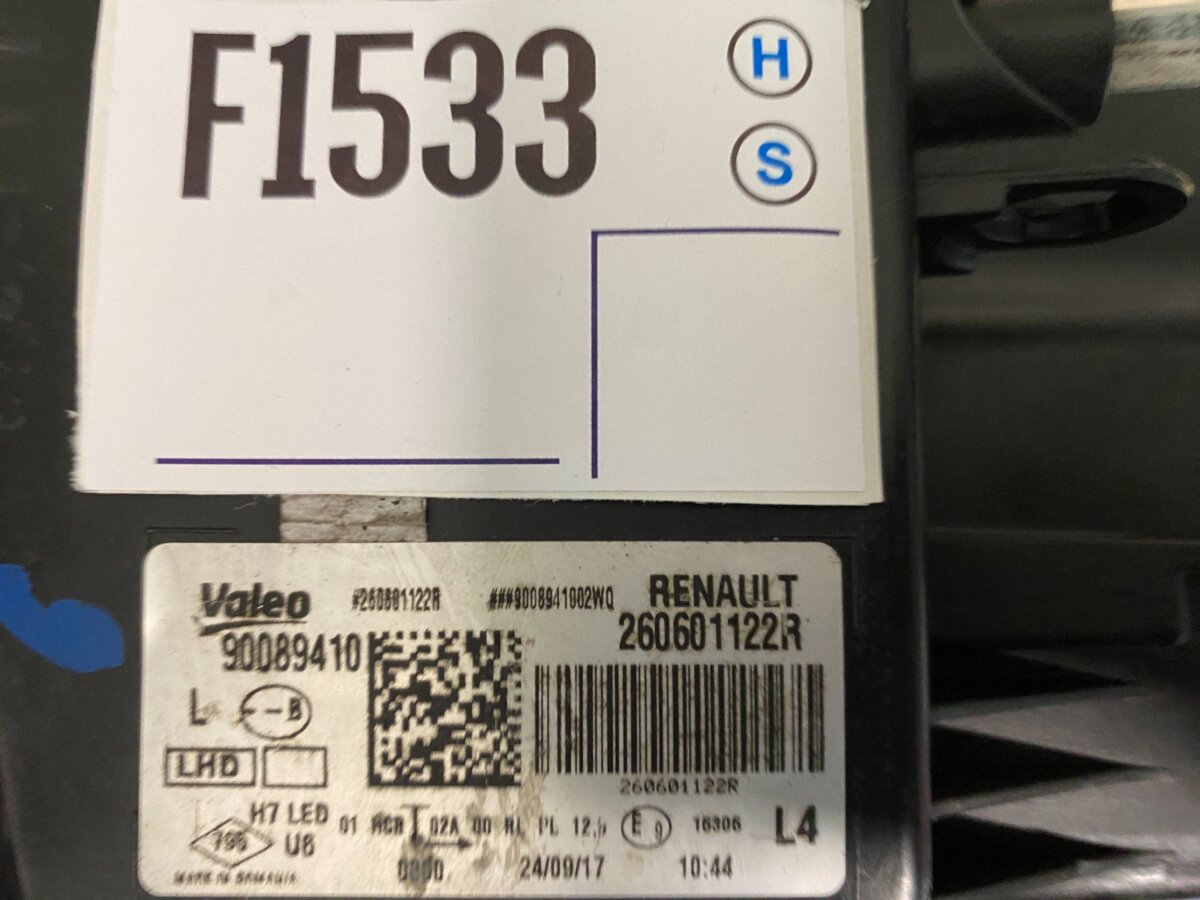 Фара Renault Megane Megane IV 2020 90089410 260601122R F1533 — изображение 4
