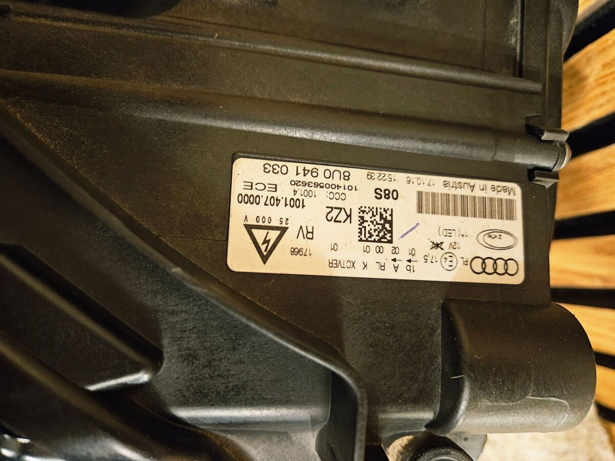 Фара Audi Q3 Q3 8U 2015 8U0941033 F448 — изображение 4