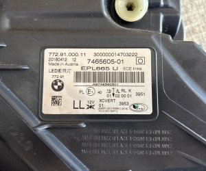 BMW Series 7 G11 G12 2017 Фара 7465605