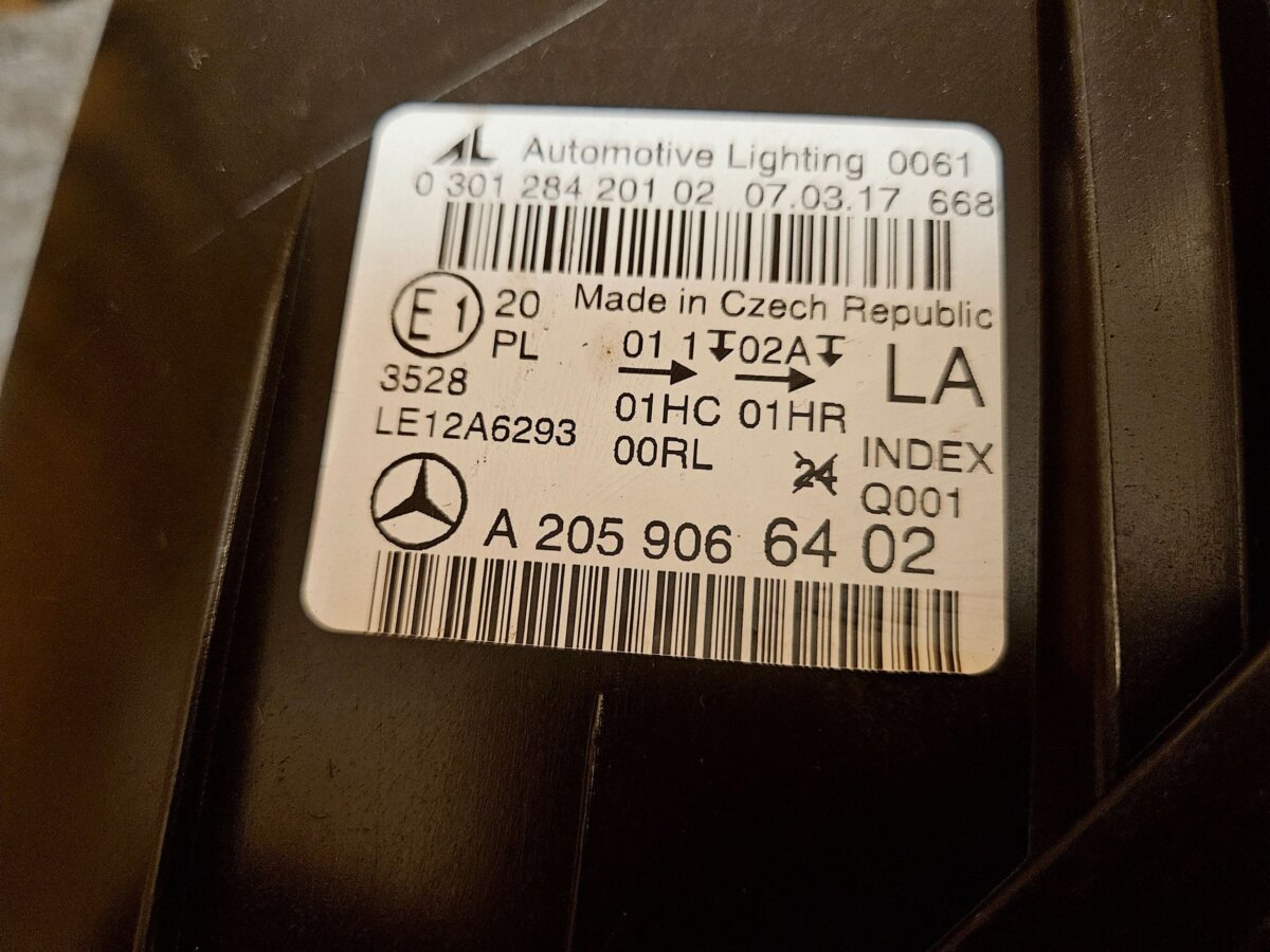 Mercedes C-class, AMG C W205 2018 A2059066402 Фара F3451 — изображение 4