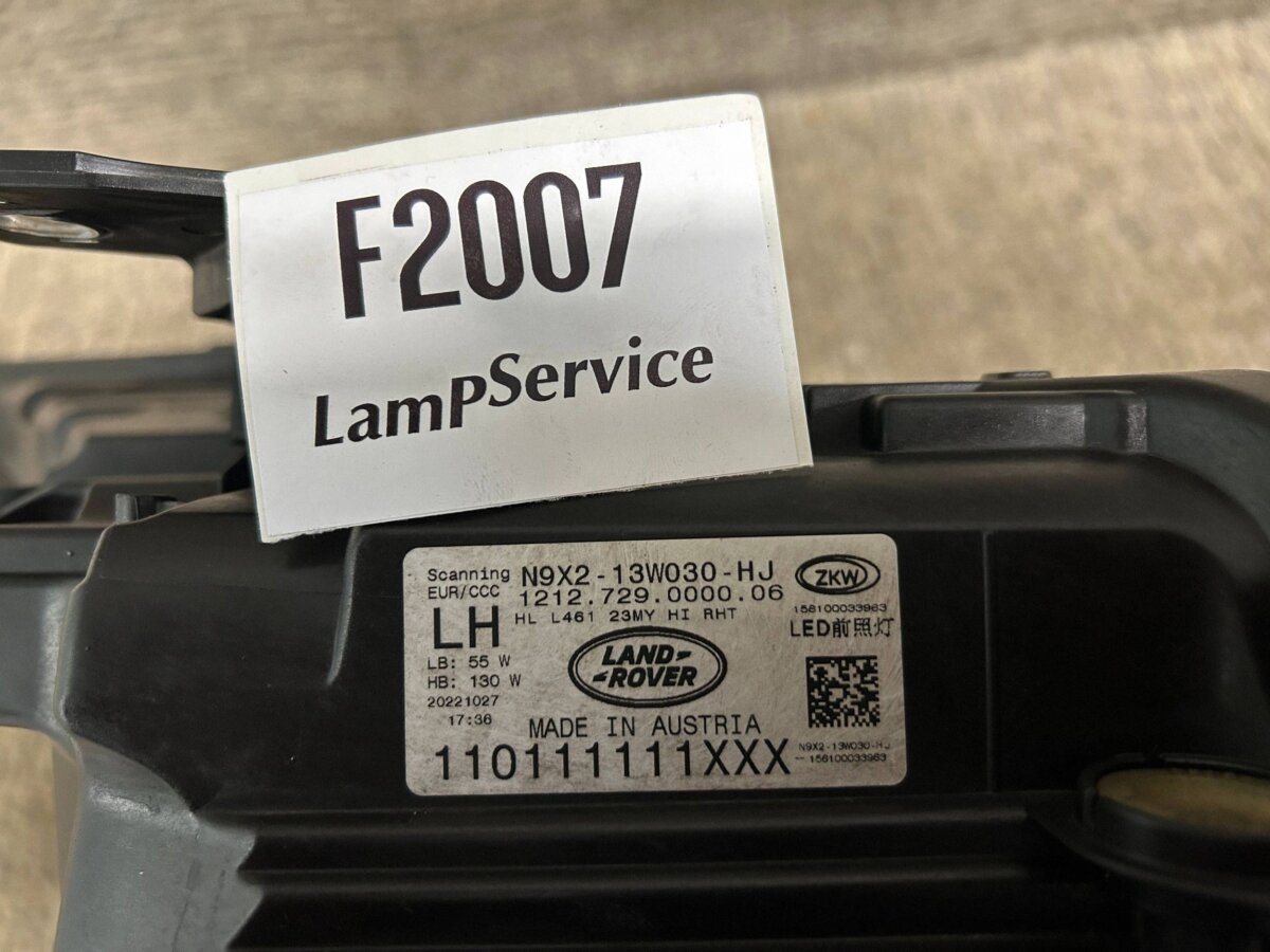 Фара Land Rover Sport L461 2022 N9X213W030HJ F2007 110111111XXX — изображение 4