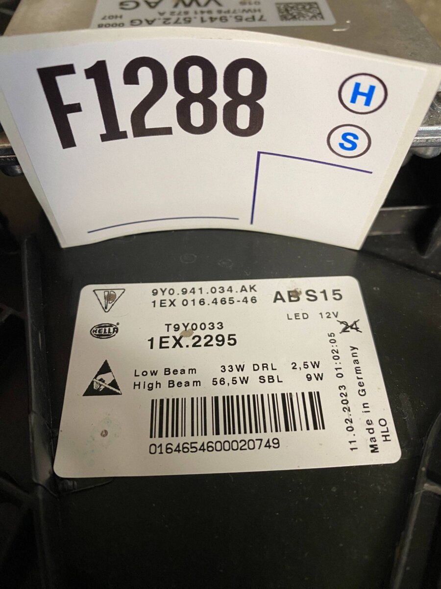 Фара Porsche Cayenne 2019 9Y0941034AK F1288 T9Y0033 1EX2295 — изображение 4