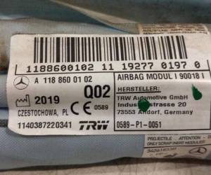 Подушка Mercedes CLA-class CLA C118 X118 2019 A1188600102 1140387220341