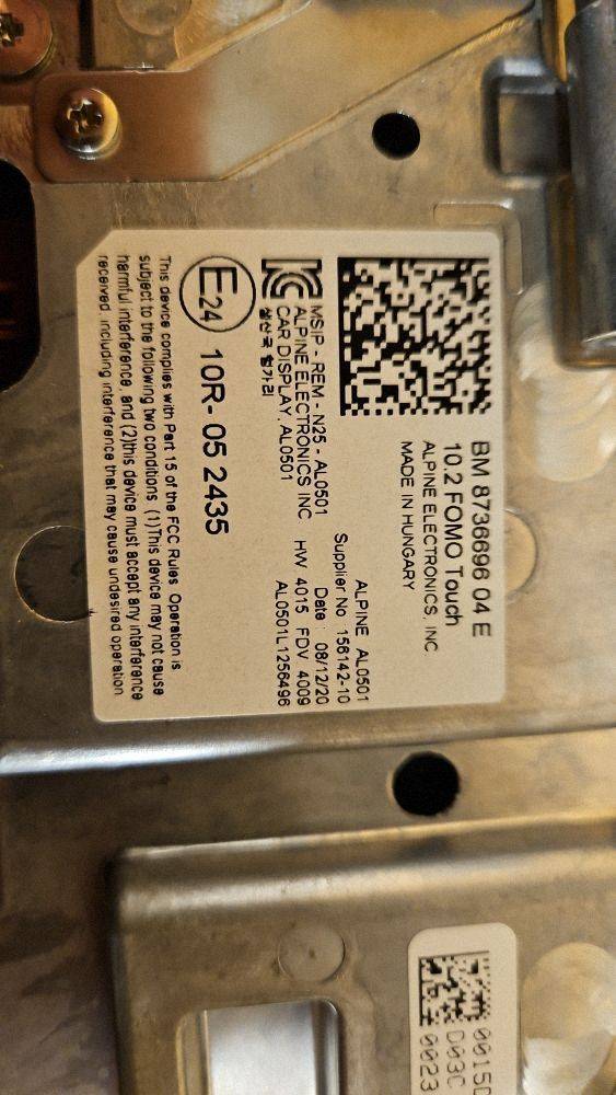 Центральный дисплей BMW серии 7 G11 G12 2020 8736696 10R052435